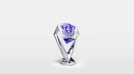 This beautiful Swarovski trophy will be given to FNCS Invitational 2022 winners (Image via Epic Games)